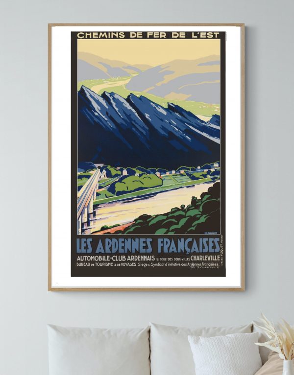 Affiche vintage du Festival de Cannes 1952, mettant en valeur le style artistique et l'histoire du c.