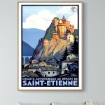 Affiche vintage de la Folies Bergère, spectacle varié tous les soirs, ambiance artistique et festive.