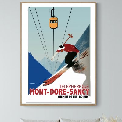 Affiche Téléphérique Mont Doré Sancy