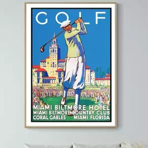 Affiche Golf - Miami, Biltmore Hotel