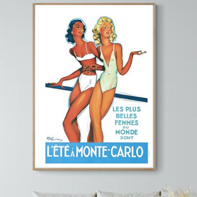 Affiche L'été à Monte Carlo