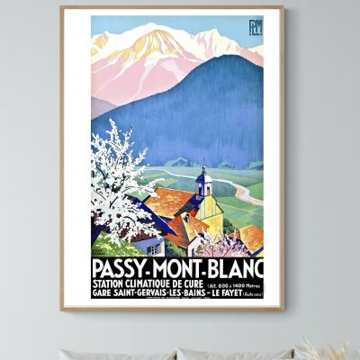 Affiche Passy Mont Blanc