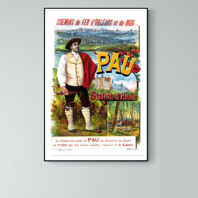 Affiche Pau, station d'Hiver