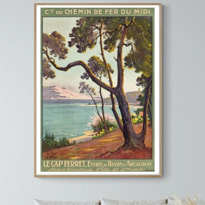 Affiche Le Cap Ferret, Entrée du Bassin d'Arcachon