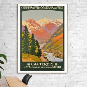 Affiche Cauterets - L'Eté, L'Hiver