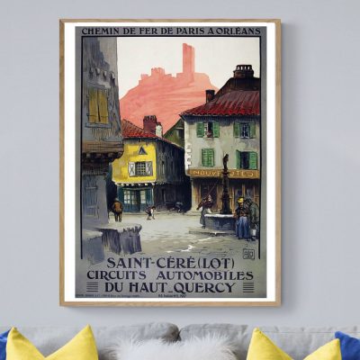 Affiche Saint Céré, circuits automobiles du Haut Quercy