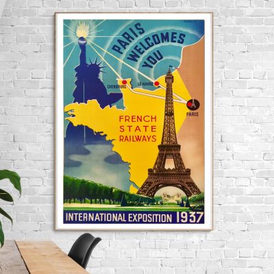 Affiche Paris Welcome You - International Exposition 1937