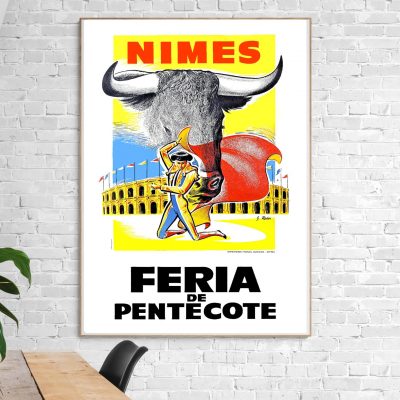 Affiche Nîmes, Feria de Pentecôte