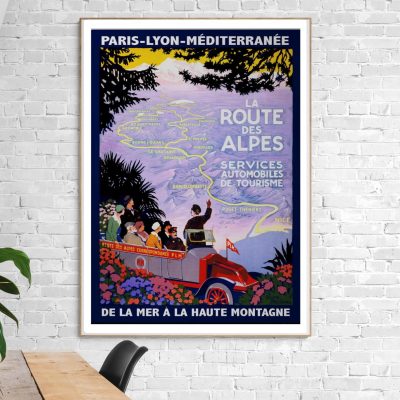 Affiche La Route des Alpes