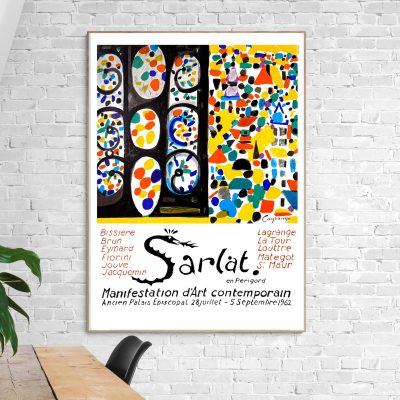 Affiche Sarlat, Manifestation d'Art Contemporain