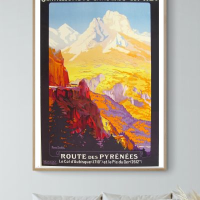Affiche Route des Pyrénées