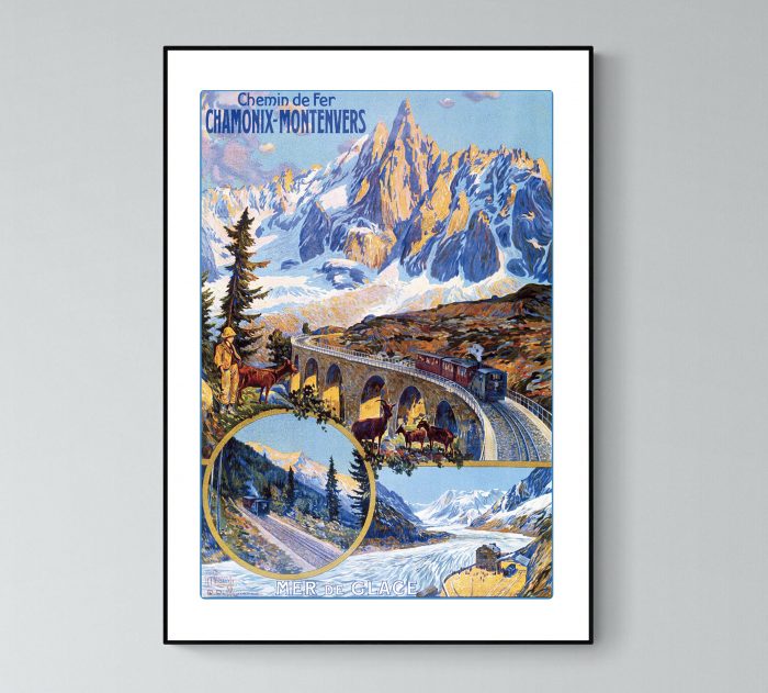 Affiche Alpes Chamonix