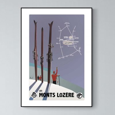 Affiche Alpes Monts Lozère