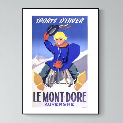 Affiche Auvergne Mont Dore