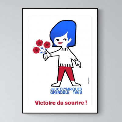 Affiche Alpes Grenoble Victoire Sourire