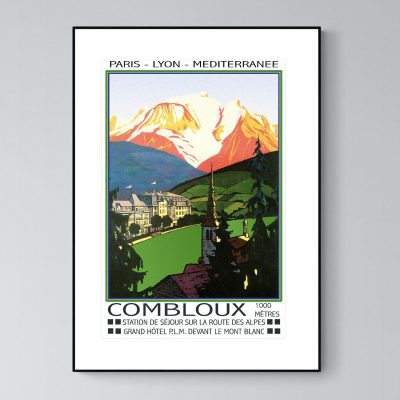 Affiche Alpes Combloux