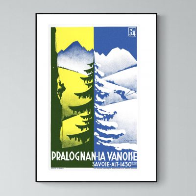 Affiche Alpes Pralognan la Vanoise