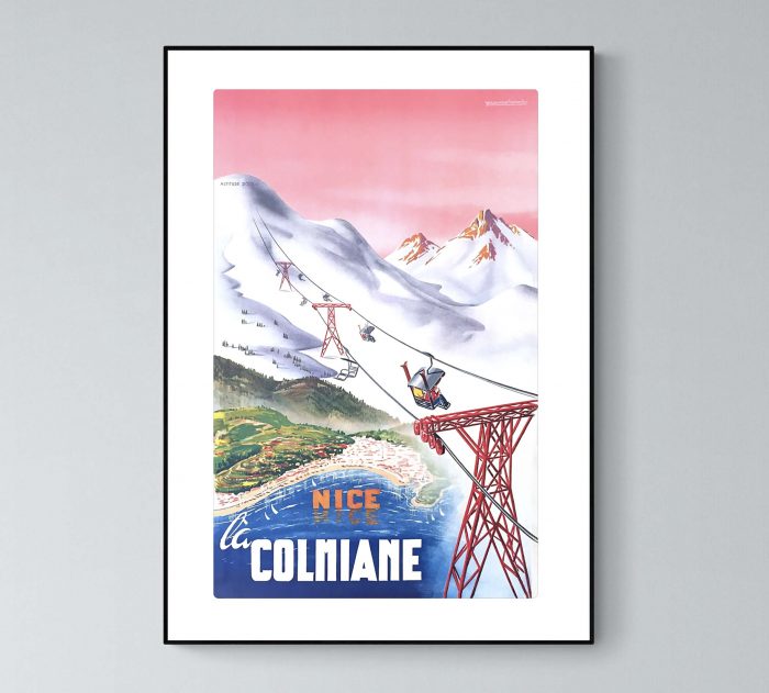 Affiche Alpes La Colmiane