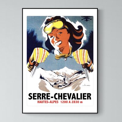 Affiche Alpes Serre Chevalier