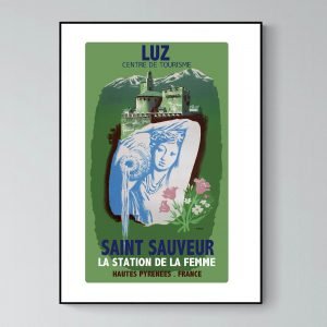 Affiche Pyrenees Luz Saint Sauveur