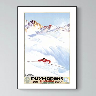 Affiche Pyrenees Puymorens Envalira