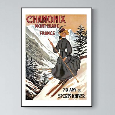 Affiche Alpes Chamonix