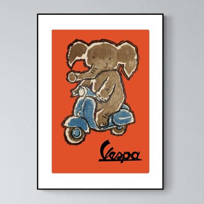 Affiche Vespa Elephant