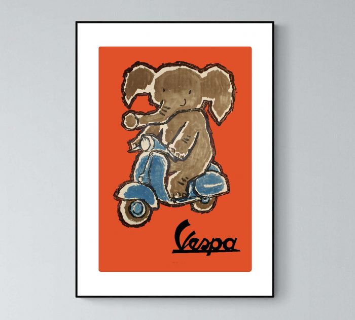 Affiche Vespa Elephant