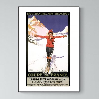 Affiche Alpes Coupe France Ski