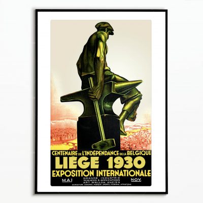 Affiche Belgique Liege 1930