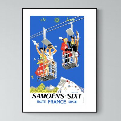 Affiche Alpes Samoens Sixt