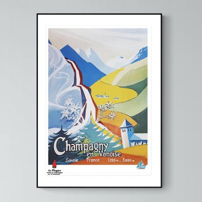 Affiche Alpes Champagny Vanoise