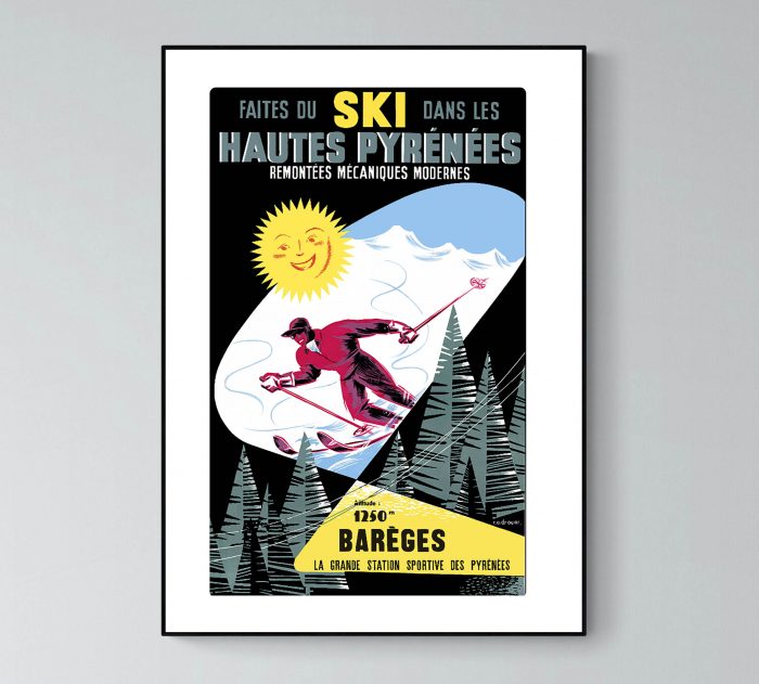 Affiche Pyrenees Bareges