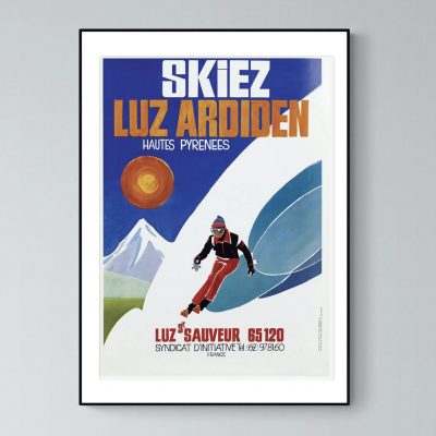 Affiche Pyrenees Luz Ardiden