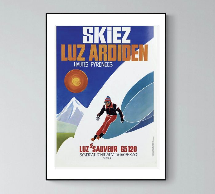 Affiche Pyrenees Luz Ardiden