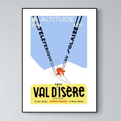 Affiche Alpes Val d'Isere