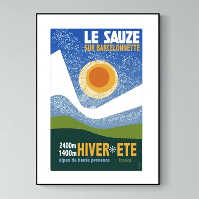 Affiche Alpes Le Sauze