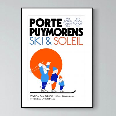 Affiche Pyrenees Porte Puymorens