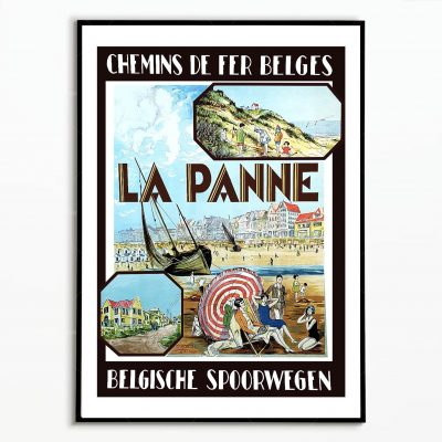Affiche Belgique La Panne