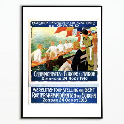 Affiche Belgique Gand aviron