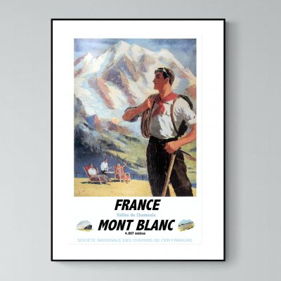Affiche Alpes Mont Blanc