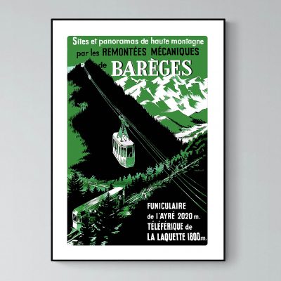Affiche Pyrenees Bareges