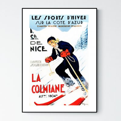 Affiche Alpes La Colmiane