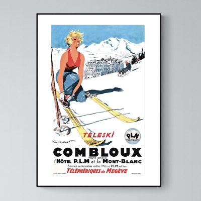 Affiche Alpes Combloux