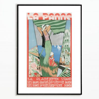 Affiche Belgique La Panne