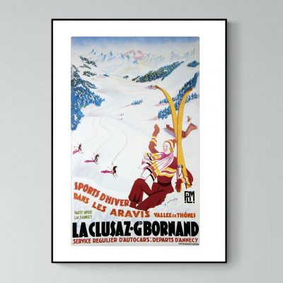 Affiche Alpes La Clusaz Grand Bornand