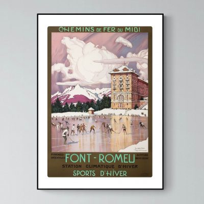 Affiche Pyrenees Font Romeu