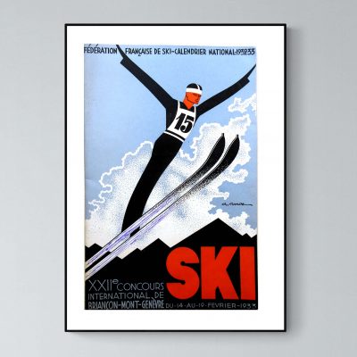 Affiche Alpes Ski Briancon