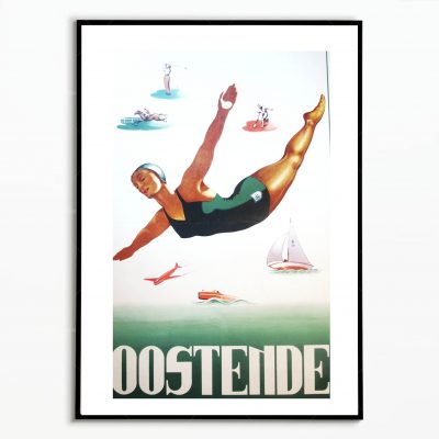 Affiche Belgique Ostende