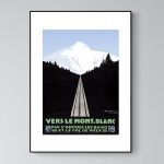 Balade vers le Mont Blanc, vue sur la montagne enneigée.